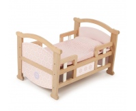 TIDLO Drewniane łóżeczko dla lalek - 2 w 1