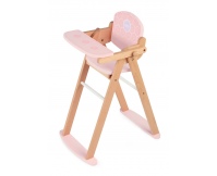 TIDLO Drewniane krzesełko do karmienia lalek