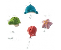 PLAN TOYS Zwierzątka morskie, drewniane zabawki do kąpieli