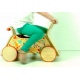 WEEROL 3w1 Drewniany wózek, jeździk i taczka - Summer