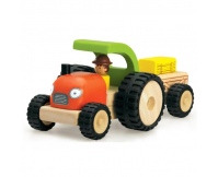WONDERWORLD Drewniany Mini Traktor