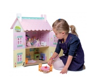LE TOY VAN Drewniany domek dla lalek z akcesoriami - Jolie Sweetheart Cottage with Furniture
